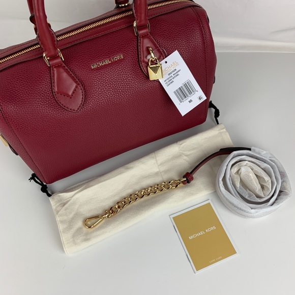 New Michael Kors Grayson Leather Satchel - Picture 4 of 8